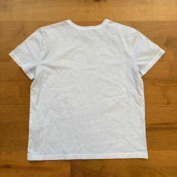 Madewell Women's Cotton Perfect Crewneck Tee in Light Pool size XS NWT - Picture 7 of 8